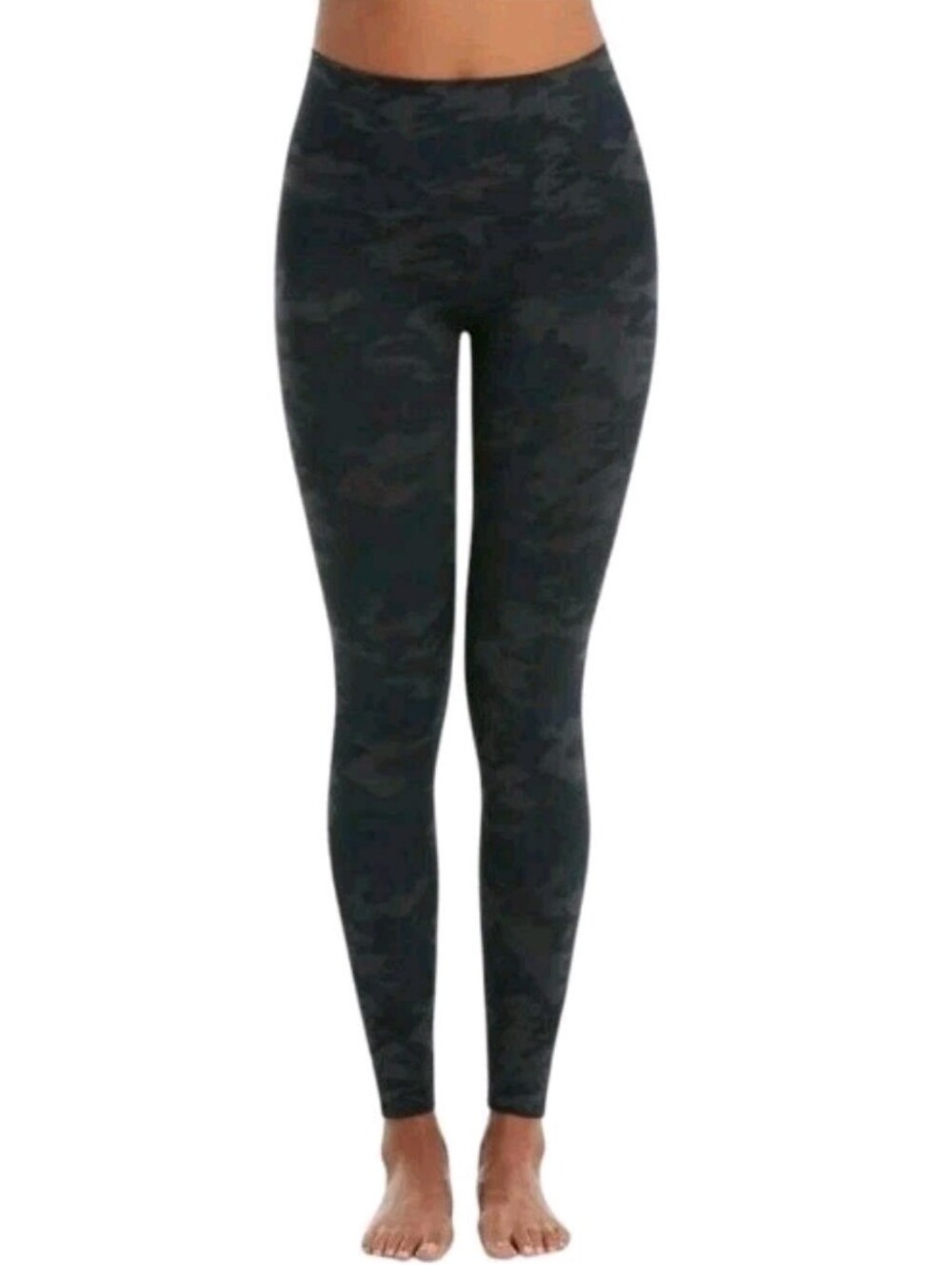 SPANX Look At Me Now Seamless Camo Shaping Leggings in Black Women's L NWT - Picture 4 of 10
